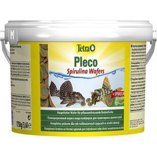 Корм Tetra Pleco Spirulina Wafers для травоїдних донних рибок пластинки 1,75 кг/ 3,6 л 193840 фото
