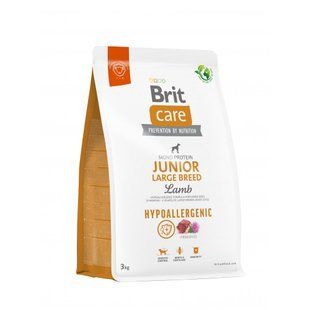Корм сухий Brit Care Dog Hypoallergenic Junior Large Breed для молодих собах великих порід гіпоалергенний з ягням 3 кг 172218 фото