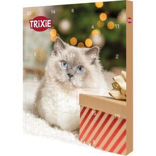 Адвент-календар Trixie для котів Різдвяний з ласощами 30х34х3,5 см 24 комірки 9269_Christmas*** фото