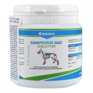 Вітамінний комплекс Canina Canhydrox GAG для собак при проблемах з суглобами та м&rsquo;язами 100 г 60 табл. 123490 A фото