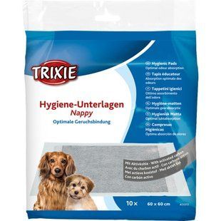 Пелюшки Trixie для собак з активованим вугіллям 60х60 см 10 шт 23372 фото
