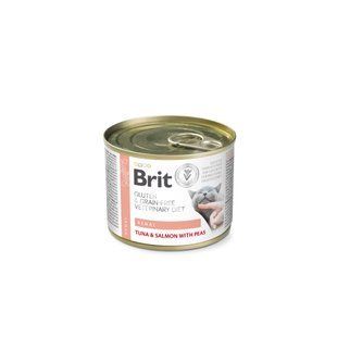 Вологий корм Brit Grain Free Veterinary Diets Renal для дорослих котів з хронічною нирковою недостатністю з тунцем лососем т 100714/9870 фото