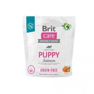 Корм сухий Brit Care Dog Grain-free Puppy для цуценят беззерновий з лососем 1 кг 172193 фото