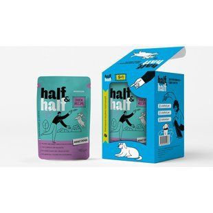 Набір вологих кормів Half&Half "5+1" Duck in Gravy for Adult Dogs для дорослих собак шматочки в соусі з качкою паучі 6 шт х HH_60056 фото