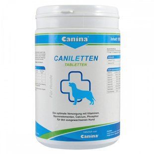 Вітамінно-мінеральний комплекс Canina Caniletten для дорослих собак 1 кг 500 табл. 120314 AD фото