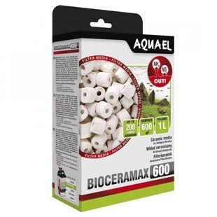 Вкладиш Aquael для фільтра BioCeraMax 600 керамічні кільця 1 л 106611 /53952 фото